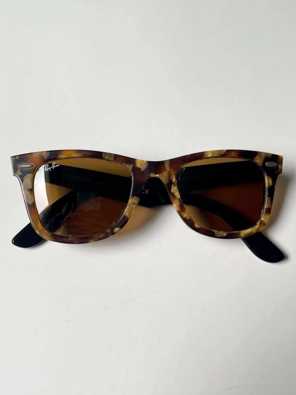 Ray-Ban Gold Tortoiseshell & Black Wayfarer Sunglasses